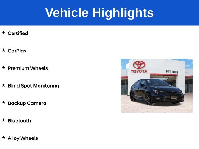 Certified 2026 Toyota Corolla SE w/ SE Premium Package FWD image 5