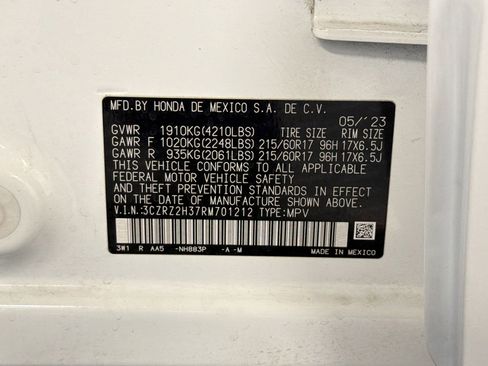 Certified 2024 Honda HR-V LX image 19