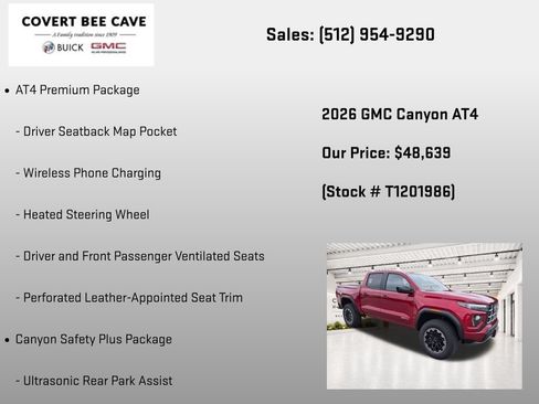 New 2026 GMC Canyon AT4 w/ AT4 Premium Package AWD/4WD image 25