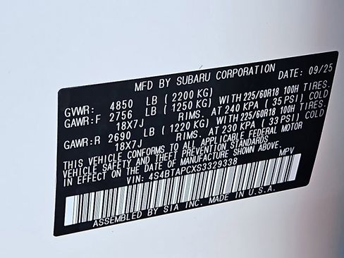 Used 2025 Subaru Outback Touring image 18