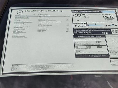 New 2026 Mercedes-Benz GLC 43 AMG 4MATIC Coupe image 18