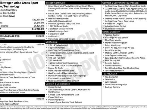 Certified 2025 Volkswagen Atlas Cross Sport SE w/ Black Wheel Package image 39