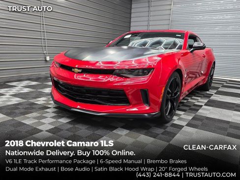 Used 2018 Chevrolet Camaro LS RWD image 1