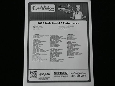 Used 2022 Tesla Model 3 Performance AWD/4WD image 8