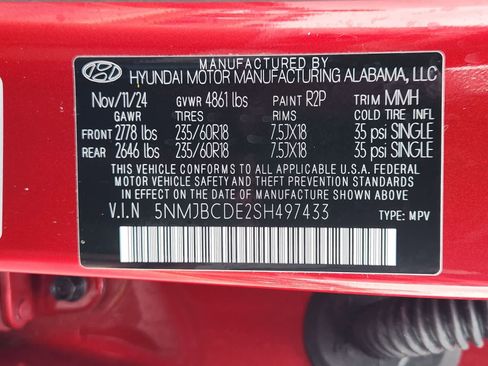 Used 2025 Hyundai Tucson SEL AWD/4WD image 34