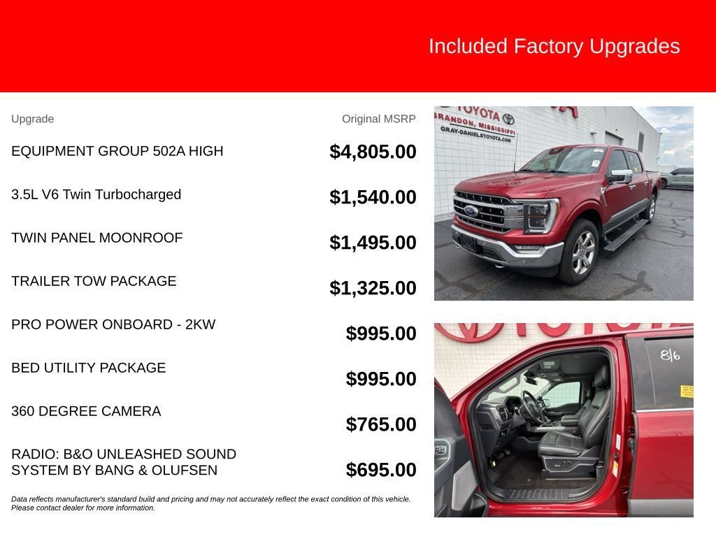 Used 2023 Ford F150 Lariat w/ Equipment Group 502A High AWD/4WD image 5