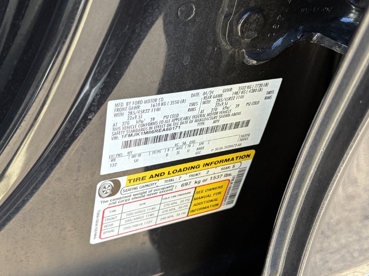 Certified 2024 Ford Expedition Max Platinum AWD/4WD image 43