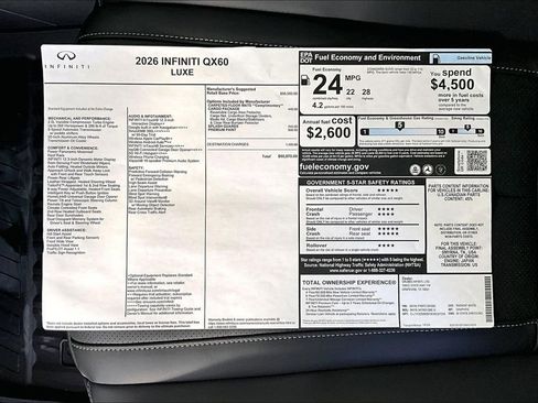 New 2026 INFINITI QX60 Luxe w/ Cargo Package image 27