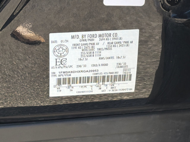 Certified 2024 Ford Explorer XLT AWD/4WD image 36