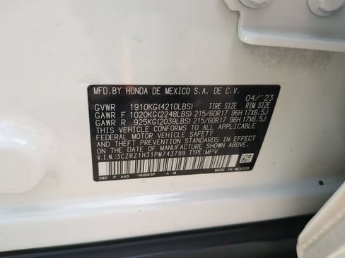 Certified 2023 Honda HR-V LX image 22