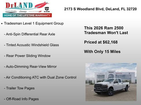 New 2026 RAM 2500 Tradesman AWD/4WD image 7