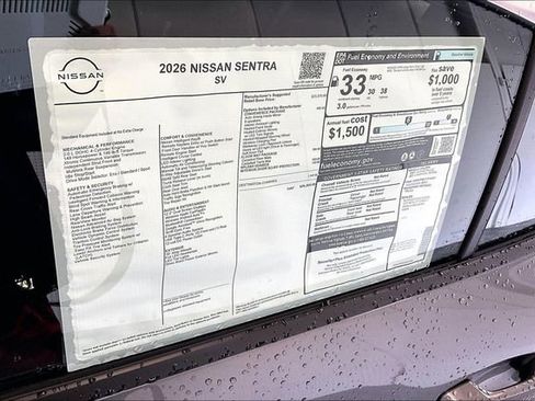 New 2026 Nissan Sentra SV FWD image 37