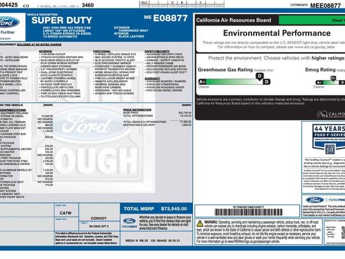 Used 2021 Ford F250 Lariat w/ Chrome Package AWD/4WD image 2