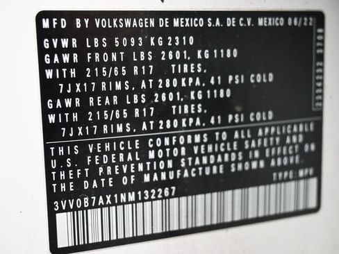 Used 2022 Volkswagen Tiguan S AWD/4WD image 6