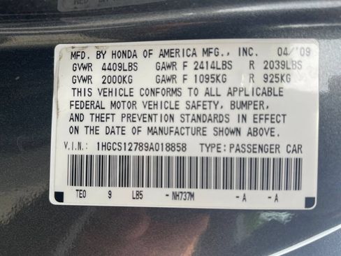 Used 2009 Honda Accord EX image 31