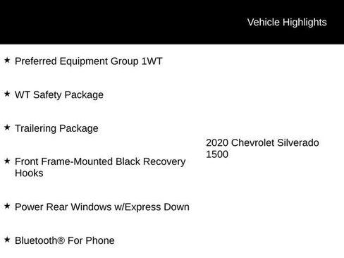 Used 2020 Chevrolet Silverado 1500 W/T w/ WT Safety Package AWD/4WD image 12