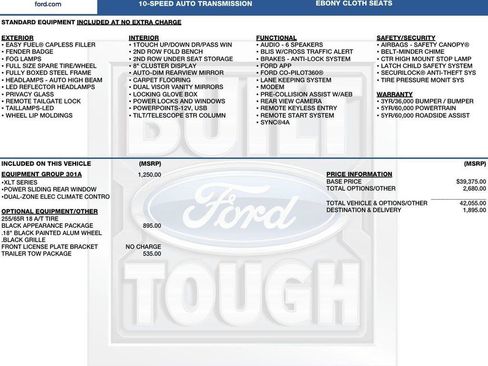 New 2026 Ford Ranger XLT w/ Equipment Group 301A High AWD/4WD image 2