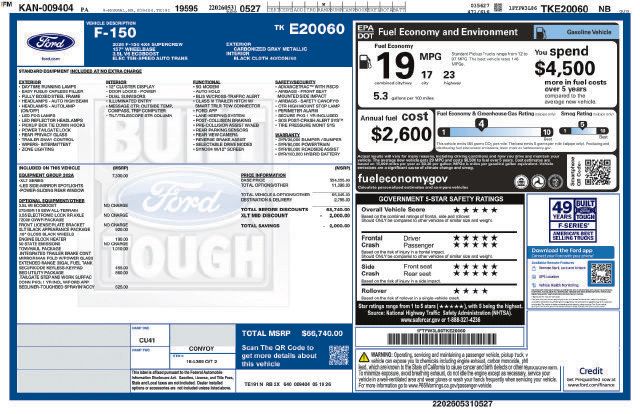 Used 2026 Ford F150 XLT w/ Equipment Group 302A MID AWD/4WD image 39