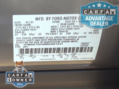 Used 2021 Ford Explorer XLT w/ Equipment Group 202A image 34