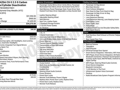 Used 2024 MAZDA CX-5 Carbon Edition AWD/4WD image 2