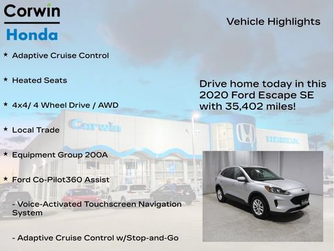 Used 2020 Ford Escape SE AWD/4WD image 6
