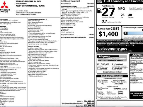 Used 2019 Mitsubishi Outlander LE image 14