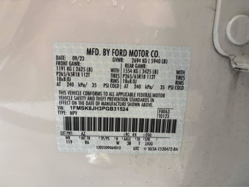 Used 2023 Ford Explorer Timberline AWD/4WD image 12