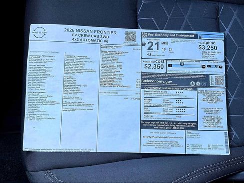 New 2026 Nissan Frontier SV image 21