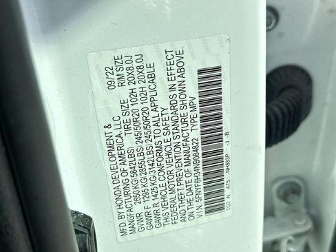 Used 2022 Honda Pilot Sport image 26
