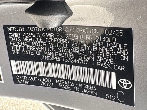 Certified 2025 Toyota Corolla XSE FWD image 13
