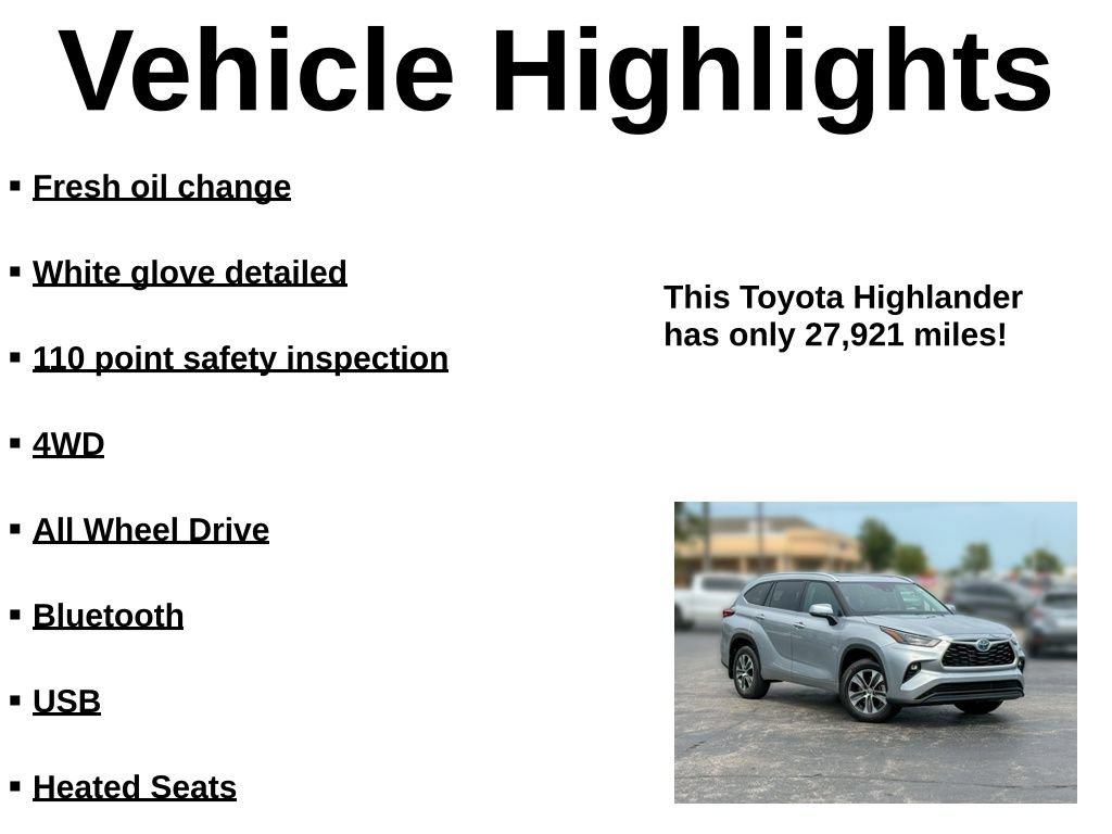 Used 2024 Toyota Highlander XLE AWD/4WD image 41