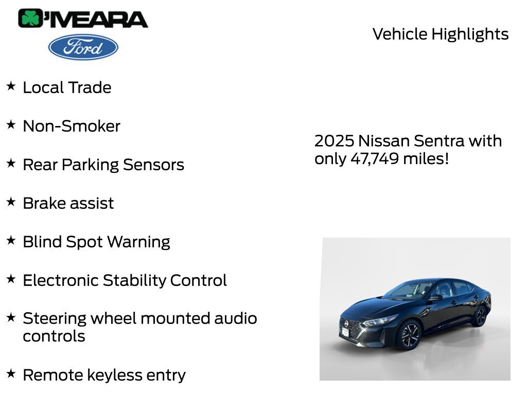 Used 2025 Nissan Sentra SV FWD image 7