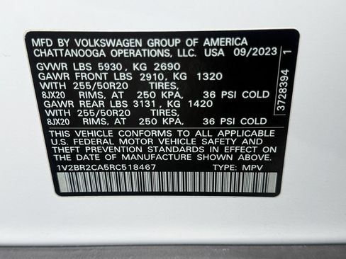 Used 2024 Volkswagen Atlas SEL AWD/4WD image 29