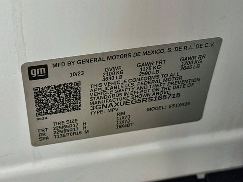 Used 2024 Chevrolet Equinox LT w/ LPO, Floor Liner Package AWD/4WD image 26