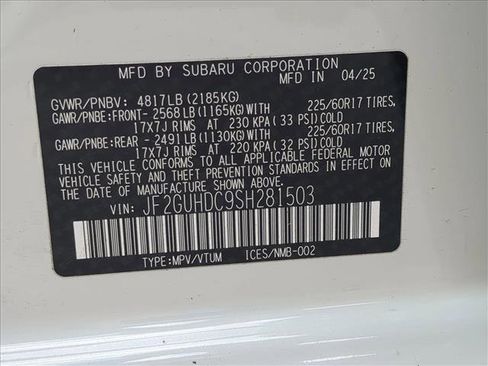 Certified 2025 Subaru Crosstrek 2.0i Premium image 26