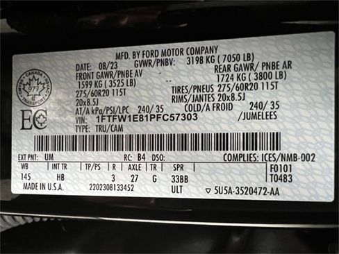 Used 2023 Ford F150 Lariat w/ Equipment Group 502A High image 63