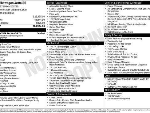 Used 2019 Volkswagen Jetta SE w/ Cold Weather Package image 36