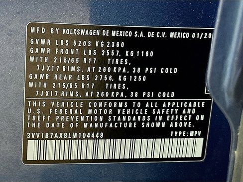 Used 2020 Volkswagen Tiguan S FWD image 32