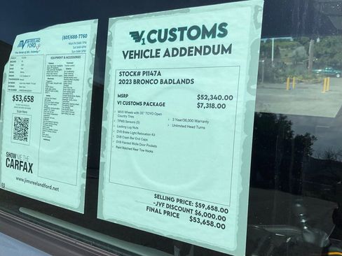 Certified 2023 Ford Bronco Badlands image 87