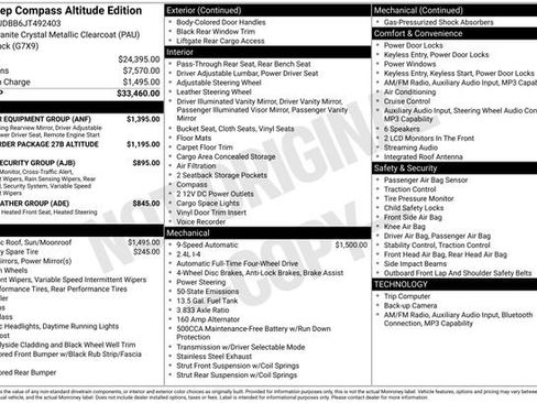 Used 2018 Jeep Compass Latitude w/ Popular Equipment Group AWD/4WD image 7