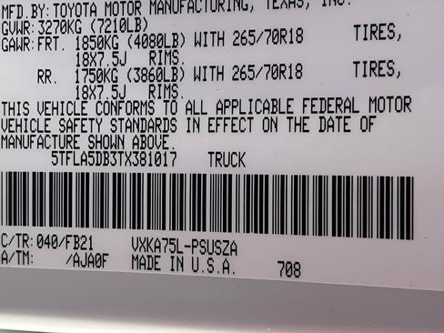 New 2026 Toyota Tundra SR5 AWD/4WD image 24