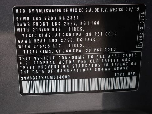 Used 2020 Volkswagen Tiguan SE w/ Panoramic Sunroof Package image 36