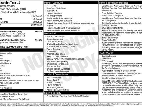 Used 2024 Chevrolet Trax LS w/ LS Convenience Package FWD image 11