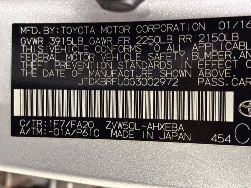 Used 2016 Toyota Prius Two FWD image 35