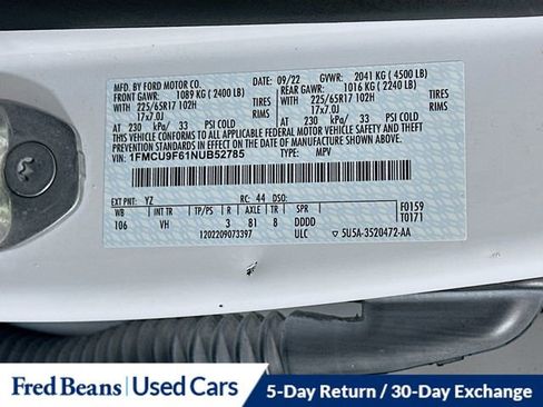 Certified 2022 Ford Escape S image 32