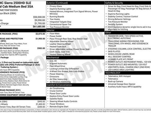 Used 2022 GMC Sierra 2500 SLE w/ SLE Value Package; AWD/4WD image 6