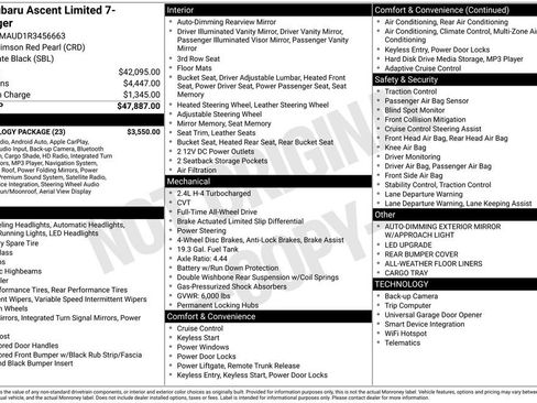 Used 2024 Subaru Ascent Limited w/ Technology Package image 36