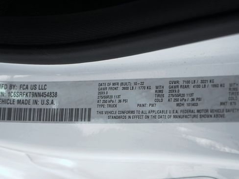 Used 2022 RAM 1500 Limited w/ Body Color Bumper Group image 55