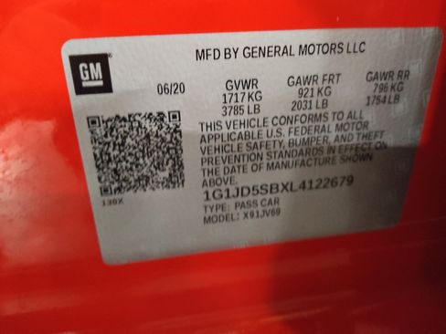Used 2020 Chevrolet Sonic LT FWD image 33