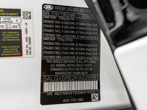 Used 2019 Land Rover Range Rover Long Wheelbase Autobiography image 75